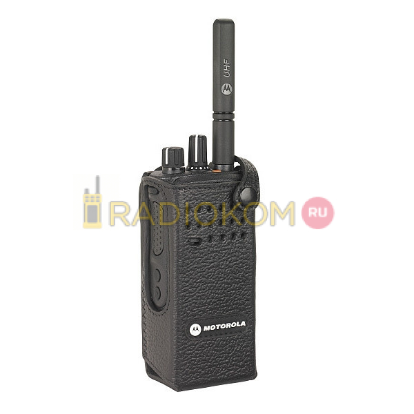 Чехол кожаный с ремнем через плечо для радиостанции DP1400 Motorola